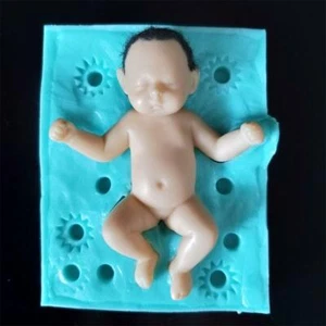 TS0073 3D Naked Baby Fondant Silicone Mold Baking Accessories Cake Decoration - Picture 1 of 10