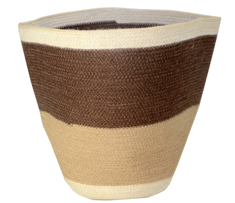 Übertopf Jute Handgefertigt Umweltfreundlich I Mehrfarbig I Neu Boho Korb - Bild 1 von 3