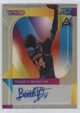 2022-23 Leaf Vivid Base Auto Gray /40 Enoch Boakye #BA-EB1 Auto