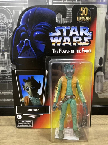 Hasbro GREEDO MOSC Power Of The Force STAR WARS BLACK SERIES 50th 2020 6in Cover