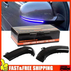 Blue Sequential LED Side Mirror Turn Signal Light For VW Golf EOS Jetta Passat - Picture 1 of 14