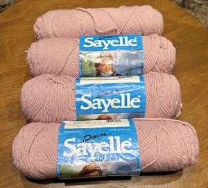 Sayelle Medium Acrylic Worsted Yarn Variegated 3.5oz Garden Pink Lot Of 4 - Picture 1 of 5