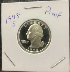 1998-S Washington Quarter 90% Silver Proof - Picture 1 of 2