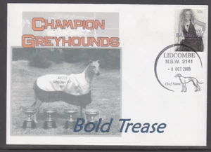 Australian Stamps.Alpha Cover.Champion Greyhounds.Bold Trease.2005 - Bild 1 von 1