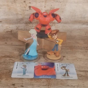 Disney Infinity 2.0 Bundle Elsa, Baymax, Woody Toy story Frozen big hero 6 - Picture 1 of 9