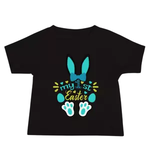 Cute and Cozy My 1st Easter Shirt with Blue Bunny - Picture 1 of 5