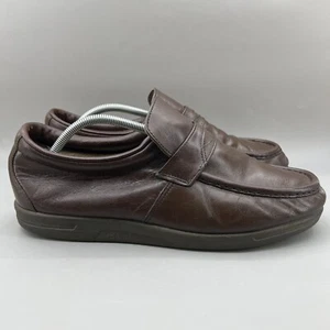Red Wing Dunoon Penny Loafers Men Size 12 D Brown Leather Comfort Slip On Shoes - Picture 1 of 9