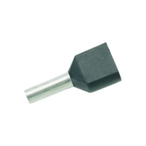 Embouts à Douille TWIN Noir Preisolees pour 2 Câbles 1,5 mmq Longueur 12 mm - Imagen 1 de 1
