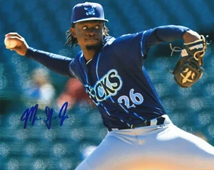 Marquis Grissom Jr Signed 2024 Wilmington BlueRocks 8x10 Nationals Futures Game! - Picture 1 of 3