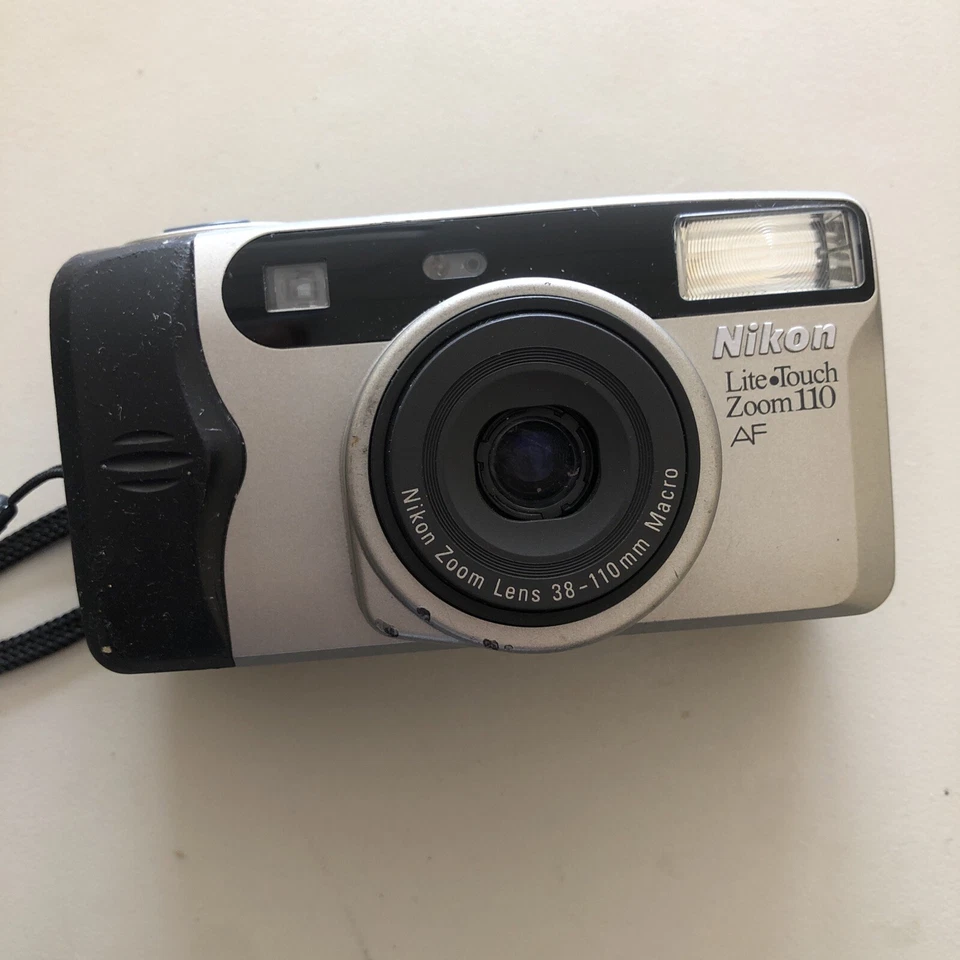 Nikon Lite-Touch Zoom 110 AF 38-110mm 35mm Film Camera Date FILM TESTED WORKS - Image 1 of 4