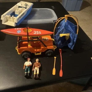 Fisher-Price 1977 Adventure People #312 Northwoods Trailblazer tienda kayak 2 figuras - Imagen 1 de 14