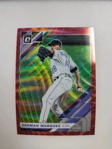 2019 Panini Donruss Optic - German Marquez #195 Red Wave Prizm - Picture 1 of 2