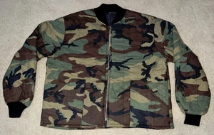 Seasonal Hunting Insulated Woodland Camo Zipper Coat Jacket - MEDIUM REGULAR - Picture 1 of 12