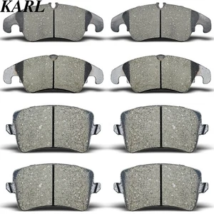Kit de 8 pastillas de freno de disco cerámicas delanteras traseras para Audi A4 A5 Quattro Q5 2009-2011 - Imagen 1 de 5