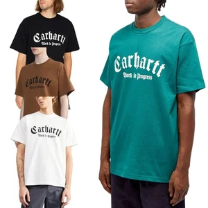 Carhartt WIP Mens ONYX T Shirts Printed Relaxed Fit Short Sleeve Cotton Tee New - Picture 1 of 35