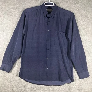 Smash Button Up Shirt Mens Large Blue Business Career Preppycore Lightweight - Picture 1 of 9