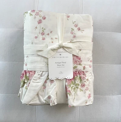Pottery Barn LOVESHACKFANCY ANTIQUE FLORAL PRINTED King Sheet Set NWT - Image 1 of 3