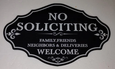 Letrero de bienvenida autoadhesivo sin solicitud de familia, amigos, vecinos y entregas Foto 1 de 4