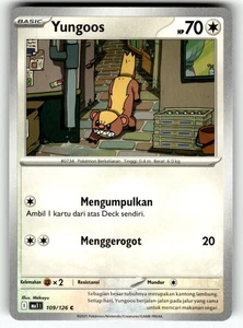 Pokemon Indonesian Mega Evolution Card 109/126 Yungoos - Picture 1 of 4