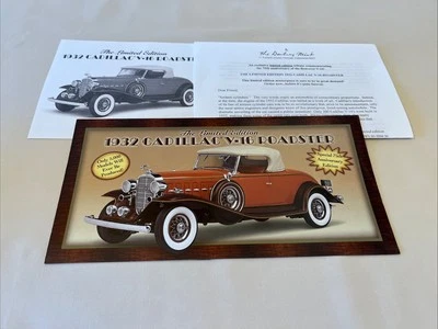 Cadillac V-16 Roaster L.E. 1932 Danbury como nuevo Folleto solo 1:24 Foto 1 de 4