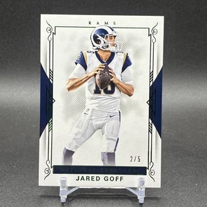 2017 Panini National Treasures Jared Goff Emerald Parallel #2/5 - Bild 1 von 2