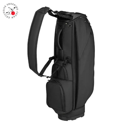 Bolsa de carro de golf Mizuno JB.9 9 x 47 pulgadas 2,9 kg negra 2025 divisor de 5 vías PU liviana Foto 1 de 4
