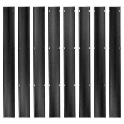 Paquete de 8 guías de esquí para motos de nieve de 5 pies Black Ice para carga sin fricción Foto 1 de 4