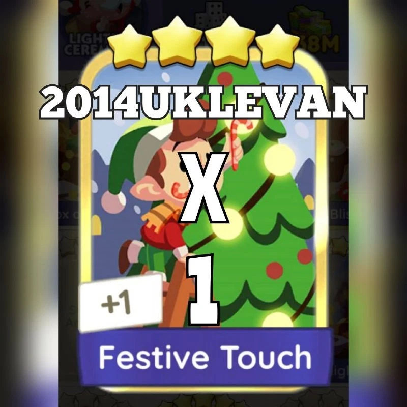 1 x Festive Touch - Golden sticker - set 21 - Golden Blitz Sticker Mono_poly_ Go - Image 1 of 1