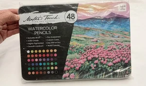 NEW Master's Touch Fine Art Studio 48 Watercolor Pencils Metal Case SEALED - Picture 1 of 4