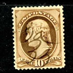 US Scott # 209 - Used - Nice Centering - Pen Cancel     (1-C254) - Picture 1 of 2