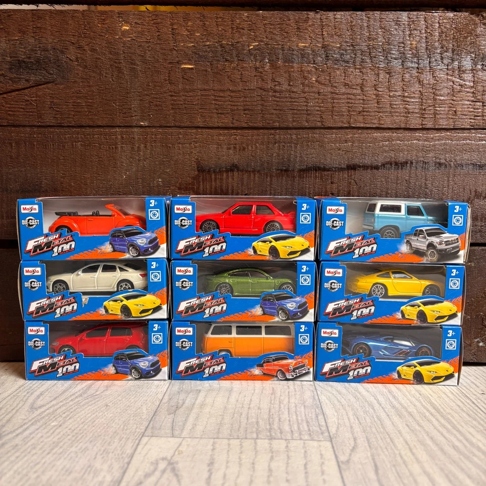 Maisto Fresh Metal 100 Collection 1:64 Modell PKW Auto Ford Audi VW Porsche - Bild 1 von 1