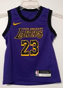 Camiseta Nike LeBron JAMES #23 LA Lakers Oficial NBA Talla Pequeña (4) Juvenil Púrpura - Imagen 1 de 8