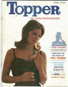TOPPER Magazine #3 Oct. 1961 Men's Interest, Tina Louise Cover & Feature - Imagen 1 de 3