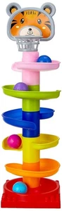 Jam & Honey Rolling Ramp Drop Toy | 5 Layer Swirling Tower with 4 Balls Kids 3-4 - Picture 1 of 5