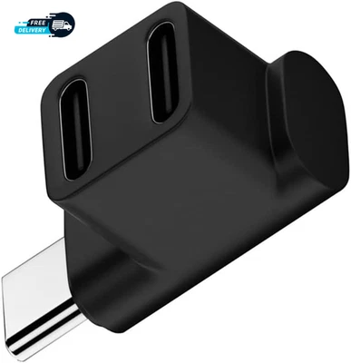 10Gbps USB3.0 Type C Male to Dual Female Power Data Splitter Adapter - Image 1 of 4