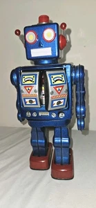 Schylling Robot 2000 The Millennium Robot Tin Toy Blue 1997 Collector Item Toy - Picture 1 of 10