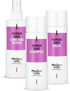 Purepower Pflegeset Shampoo + Balsam + Spray für Echthaar Perücken Haarteile - Bild 1 von 4