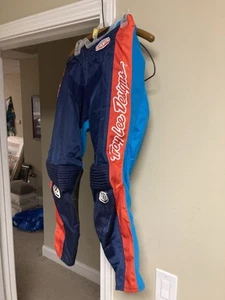 Troy Lee Designs GP Moto Pants Blue Orange Size 30 Adult MX Off-Road Riding Gear - Picture 1 of 14