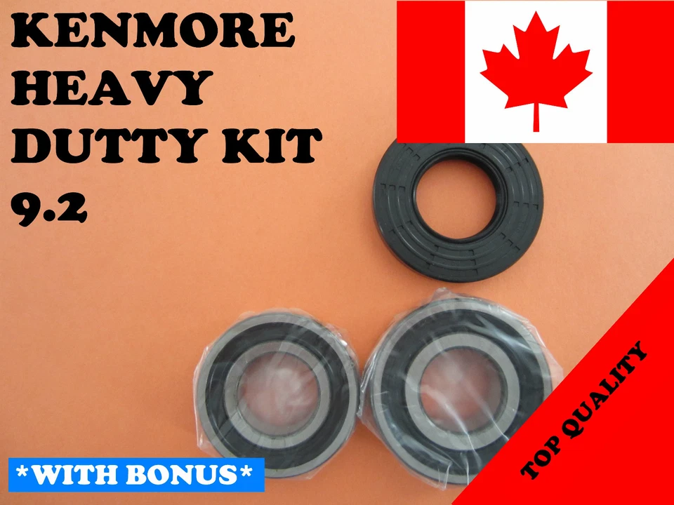 ARANDELA DE CARGA FRONTAL, 2 COJINETES DE BAÑERA Y SELLO, Kenmore, Sears, KIT # 9.2 Foto 1 de 1