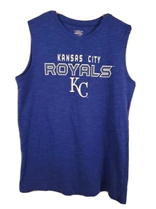 Kansas City ROYALS YOUTH Tank Top 14/16 & 18 Royal Blue Genuine Merch NEW - Picture 1 of 6