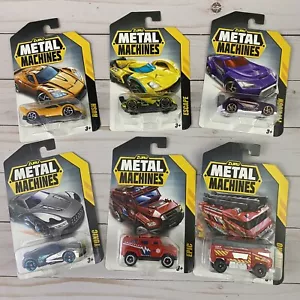 Zuru Metal Machines 6x Toy Cars Epic Inferno Toxic Escape Typhoon Rush A3 - Foto 1 di 5