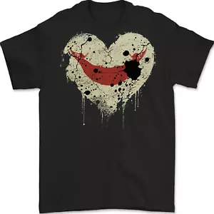 Love Flag Easter Island Football Mens T-Shirt 100% Cotton - Picture 1 of 2
