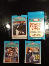 Kraft Singles Superstars 1994 - American League Pop-Up Action Player Cards (15).