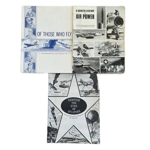 1970s Air Force Reserve Officer Training ROTC Air Power x3 Books Military Set - Foto 1 di 9
