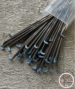 Aguja de fusión en espiral Heidifeathers 10 x 40 g punta azul claro, púa fina - Imagen 1 de 10