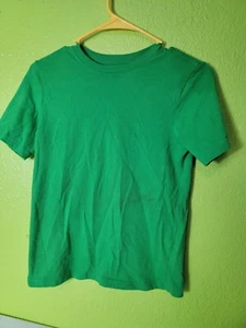 Wonder Nation Youth Green T-shirt Solid Large 10-12 Tee - Picture 1 of 5