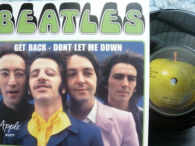 BEATLES 45 RPM 7" VINYL - Get Back W/PIC SLEEVE 2019 REISSUE - Image 1 of 2