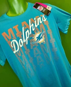 NFL Miami Dolphins Majestic Women's Plus Size T-Shirt Large NWT BARGAIN! - Picture 1 of 7