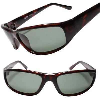Gafas de sol retro Revival Deadstock clásicas rectangulares envolventes sombras tortuga Foto 1 de 3