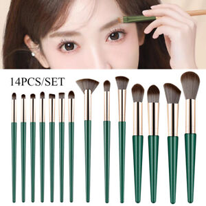 14PCS/Set Eyeshadow Brush Soft Powder Blusher Brush Highlight Makeup Tools US+